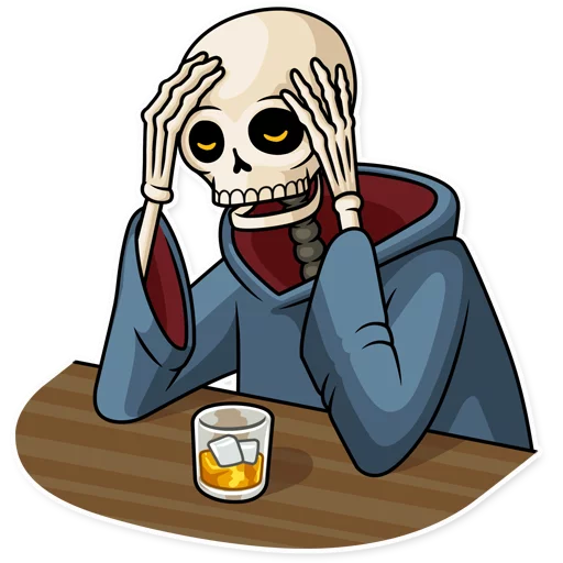 😔 Стикер «Friendly Death» для Telegram