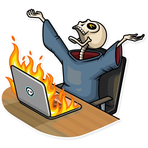 😫 Стикер «Friendly Death» для Telegram