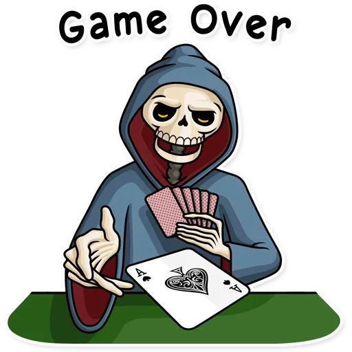 ♠ Стикер «Friendly Death» для Telegram