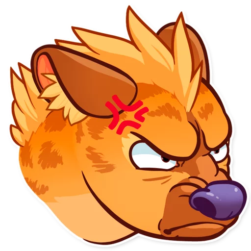 😠 Стикер «Hyena» для Telegram