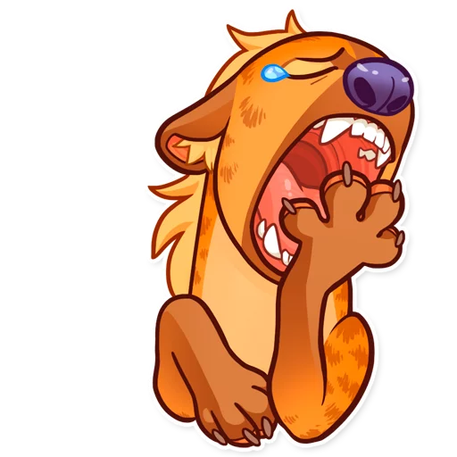 😪 Стикер «Hyena» для Telegram