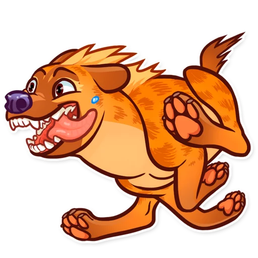🏃 Стикер «Hyena» для Telegram