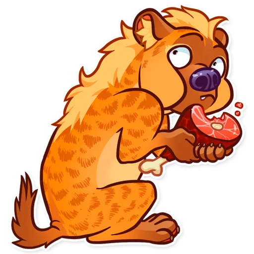 🍖 Стикер «Hyena» для Telegram