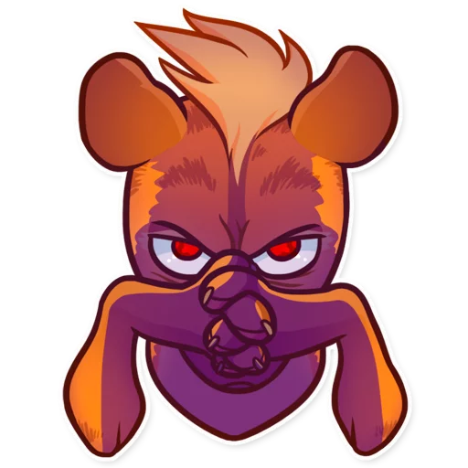 😈 Стикер «Hyena» для Telegram