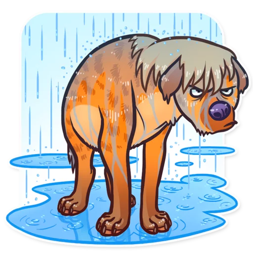 🌧 Стикер «Hyena» для Telegram