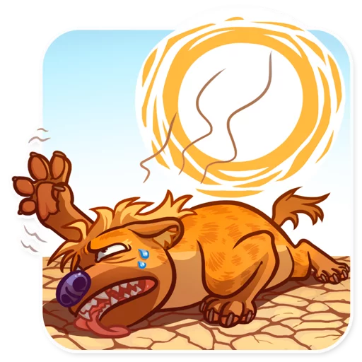 ☀ Стикер «Hyena» для Telegram