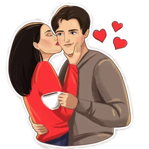 😘 Стикер «Друзья» для Telegram