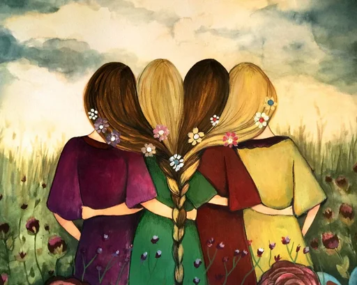 👭 Стикер «Friends Are Always Together» для Telegram