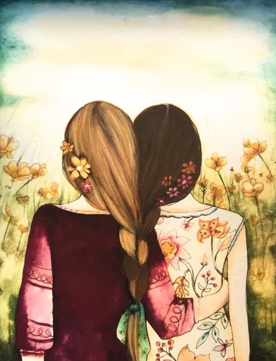 👭 Стикер «Friends Are Always Together» для Telegram