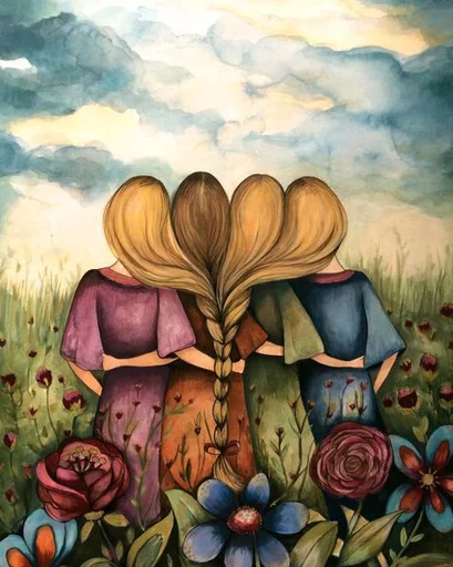 👭 Стикер «Friends Are Always Together» для Telegram