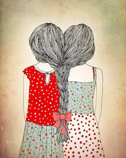 👭 Стикер «Friends Are Always Together» для Telegram