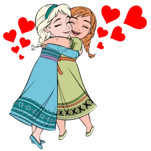 🤗 Стикер «Friends Are Always Together» для Telegram