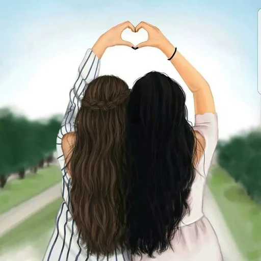 👫 Стикер «Friends Are Always Together» для Telegram