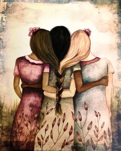 👭 Стикер «Friends Are Always Together» для Telegram