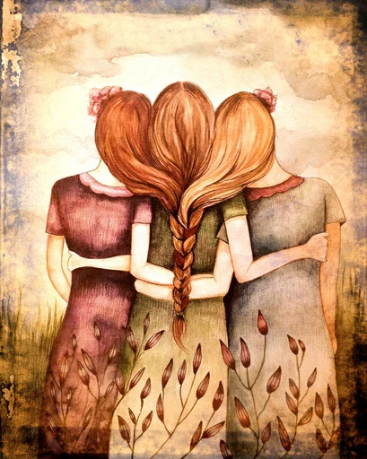 👭 Стикер «Friends Are Always Together» для Telegram