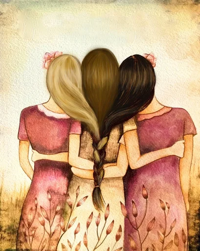 👭 Стикер «Friends Are Always Together» для Telegram