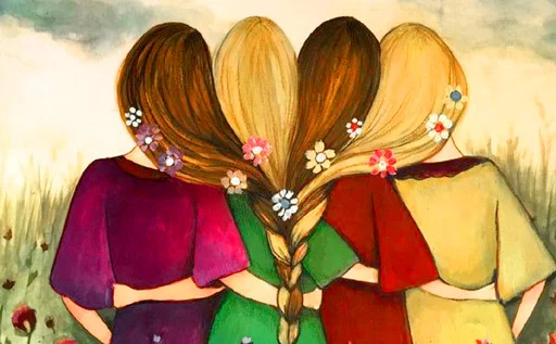 👭 Стикер «Friends Are Always Together» для Telegram