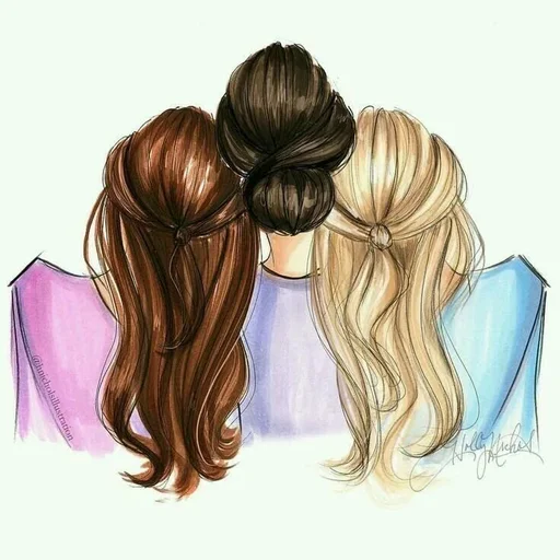 👭 Стикер «Friends Are Always Together» для Telegram