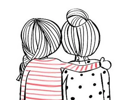 👭 Стикер «Friends Are Always Together» для Telegram