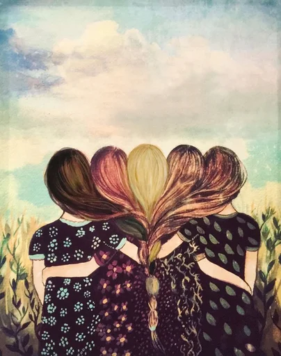 👭 Стикер «Friends Are Always Together» для Telegram