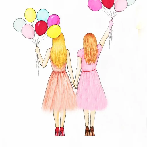 👭 Стикер «Friends Are Always Together» для Telegram