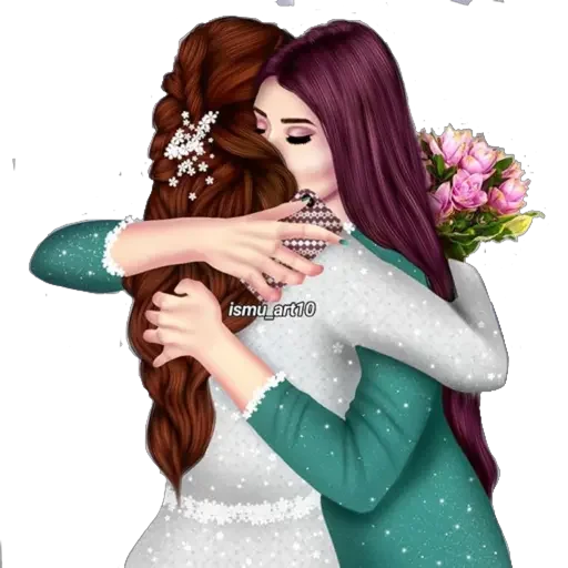 👭 Стикер «Friends Are Always Together» для Telegram