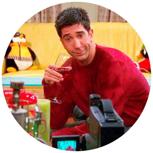 🍷 Стикер «Friends» для Telegram