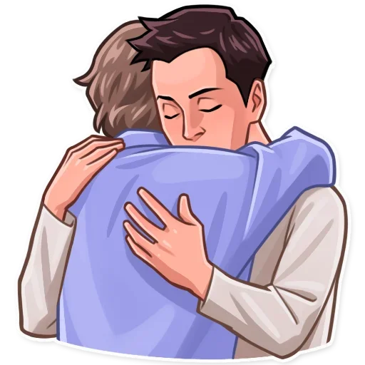 🤗 Стикер «Friends» для Telegram