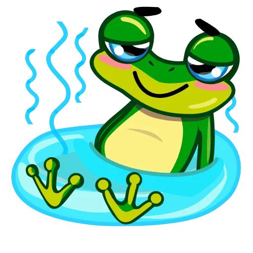 🛁 Стикер «Лягушонок» для Telegram