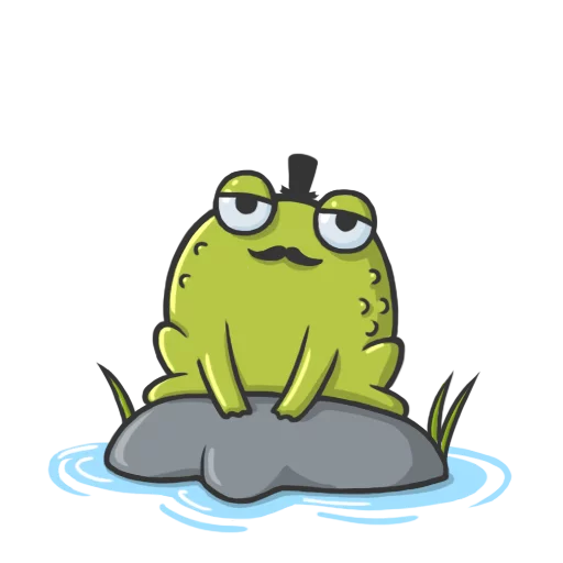 😎 Стикер «Mr Frog» для Telegram