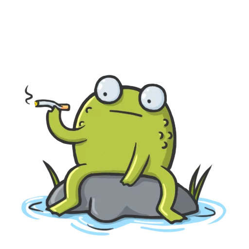 🚬 Стикер «Mr Frog» для Telegram