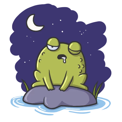 😪 Стикер «Mr Frog» для Telegram