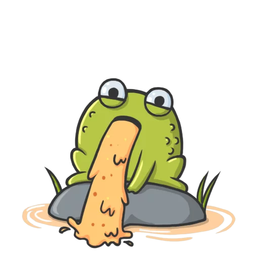 😵 Стикер «Mr Frog» для Telegram