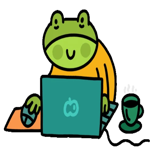 🖥 Стикер «Frog» для Telegram