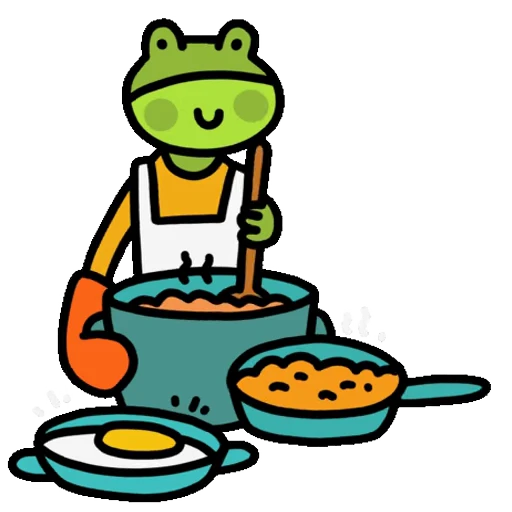 👨‍🍳 Стикер «Frog» для Telegram