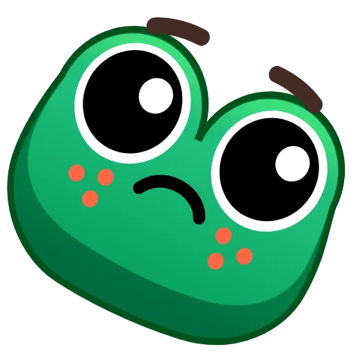 😟 Стикер «Frog Emoji Pack» для Telegram