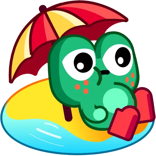 🏖 Стикер «Frog Emoji Pack» для Telegram