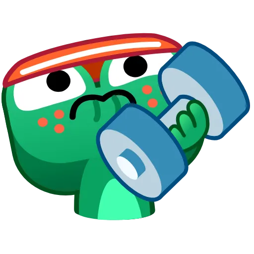 🏋️‍♂️ Стикер «Frog Emoji Pack» для Telegram