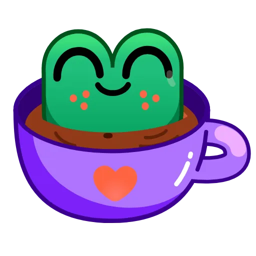 ☕️ Стикер «Frog Emoji Pack» для Telegram