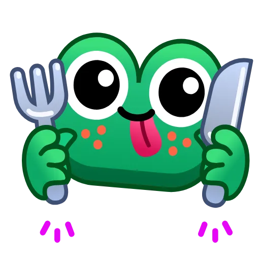 🍽 Стикер «Frog Emoji Pack» для Telegram
