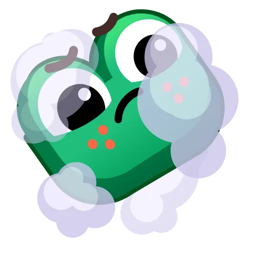 😶‍🌫️ Стикер «Frog Emoji Pack» для Telegram