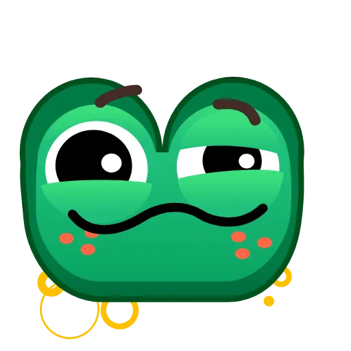 🥴 Стикер «Frog Emoji Pack» для Telegram