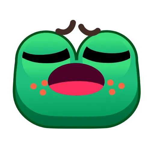 🥱 Стикер «Frog Emoji Pack» для Telegram