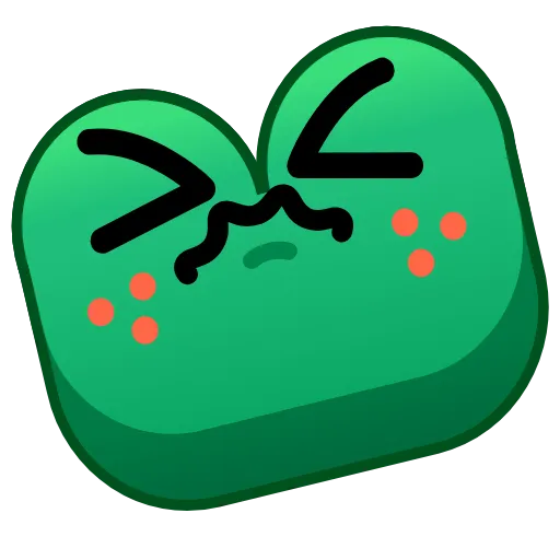 😖 Стикер «Frog Emoji Pack» для Telegram