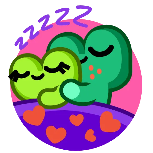 😴 Стикер «Froggo In Love» для Telegram