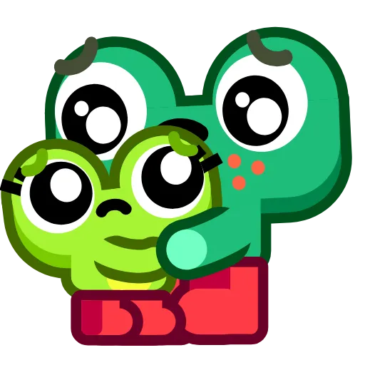 😔 Стикер «Froggo In Love» для Telegram
