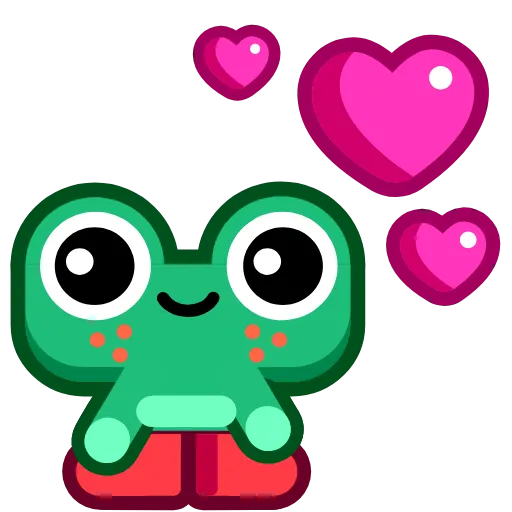 😘 Стикер «Froggo In Love» для Telegram