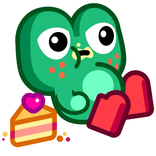 🤤 Стикер «Froggo In Love» для Telegram