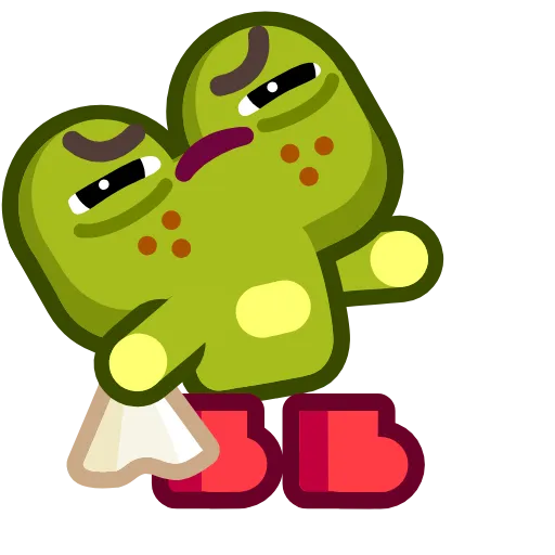 🤧 Стикер «Froggo In Love» для Telegram