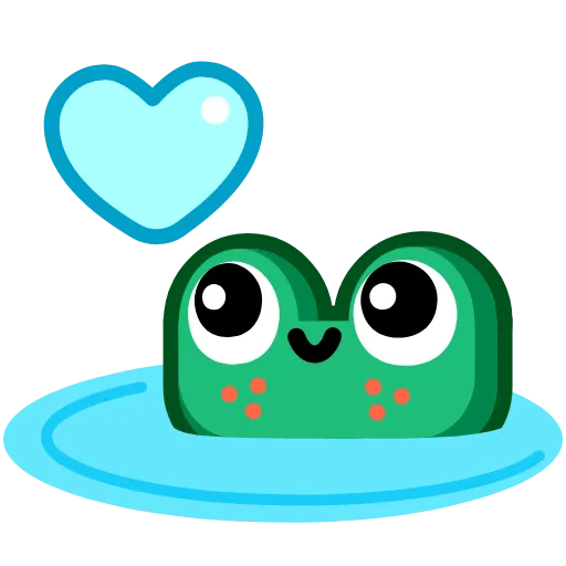 ☺️ Стикер «Froggo In Love» для Telegram